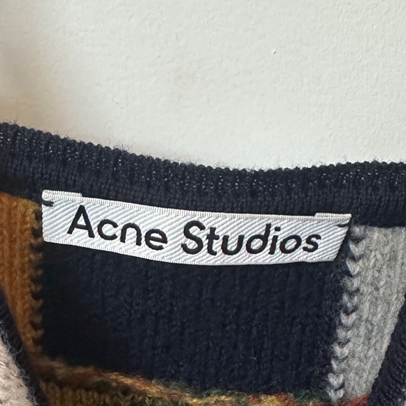 Acne Studios Patchwork Knit Mini Dress - Size S (can fit M) - Picture 6 of 10